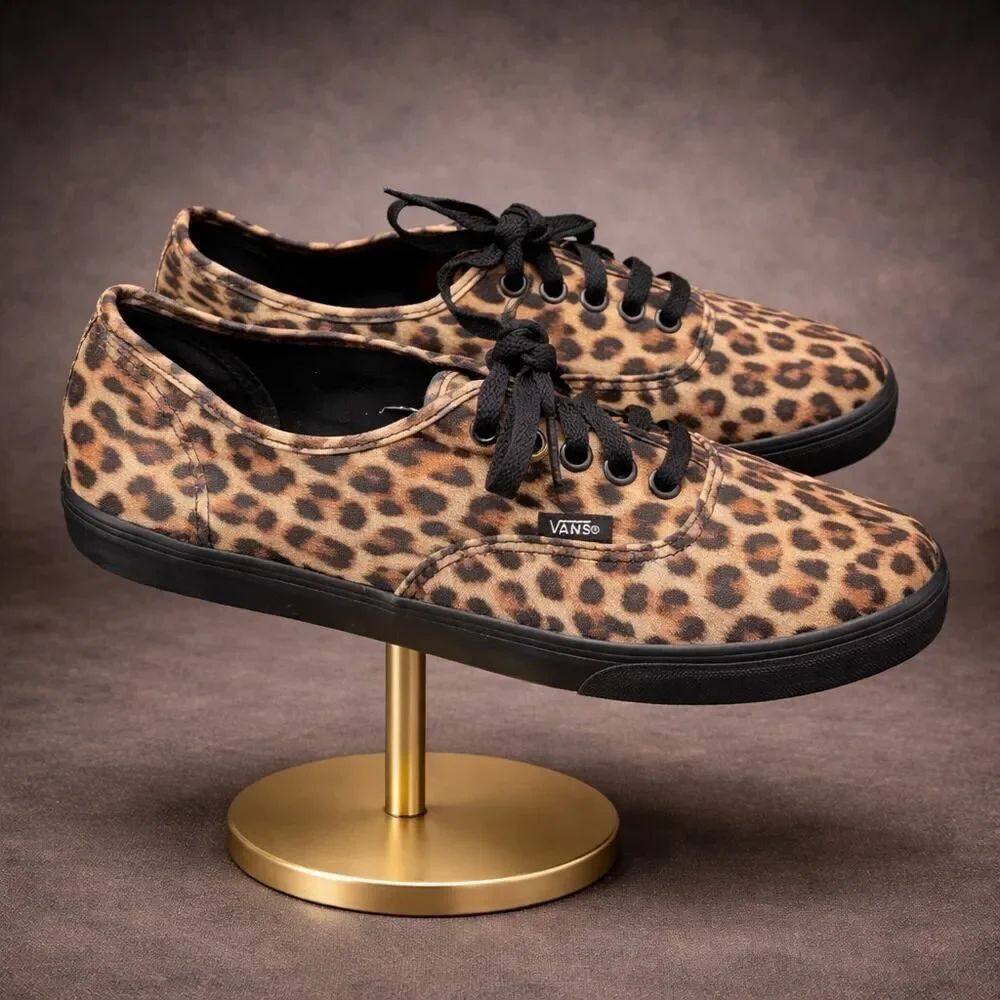 Vans Authentic Lowpro Leopard Women’s Sneakers 9.5